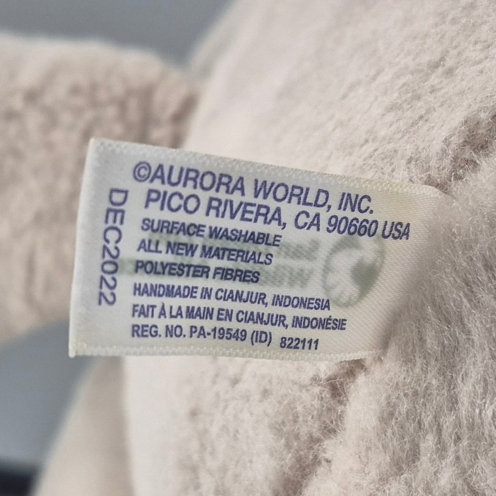 Aurora San Diego Zoo Wildlife Alliance Hippo Plush Gray Stuffed Animal 2022 - Picture 7 of 9